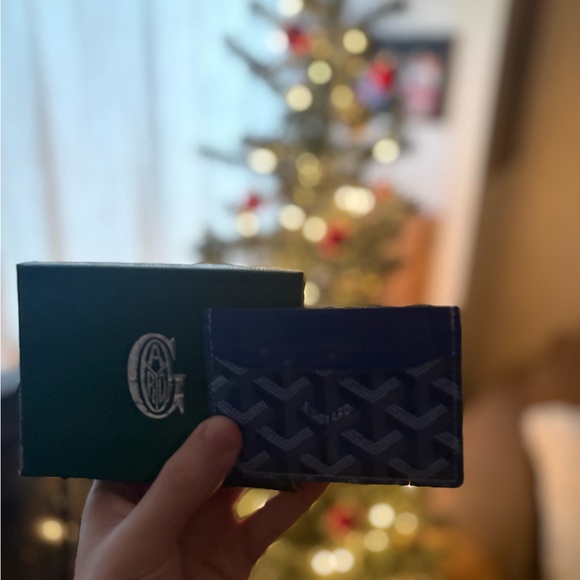 Goyard Navy Card Holder - Picture 2 of 4